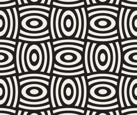 Black with white geometric abstract pattern vector 09