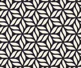 Black with white geometric abstract pattern vector 11