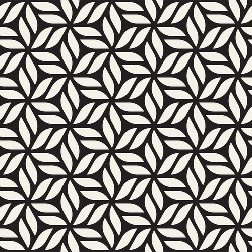 Black with white geometric abstract pattern vector 11
