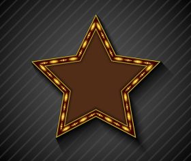 Blank neon billboard frame vectors 13