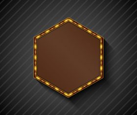 Blank neon billboard frame vectors 14