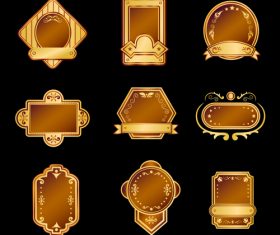 Blink vintage labels design vector