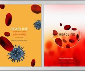 Blood cell ratio map vector