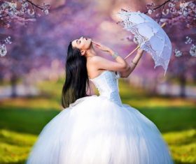 Bride wedding personal photo Stock Photo