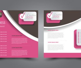 Brochure cover with modern design vector 01
