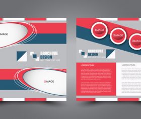Brochure cover with modern design vector 05