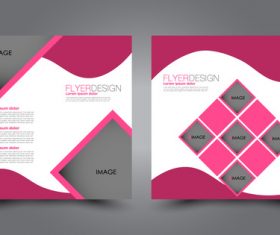Brochure cover with modern design vector 07