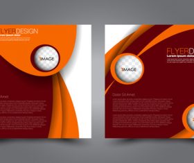 Brochure cover with modern design vector 09
