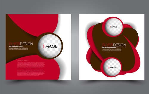 Brochure cover with modern design vector 10