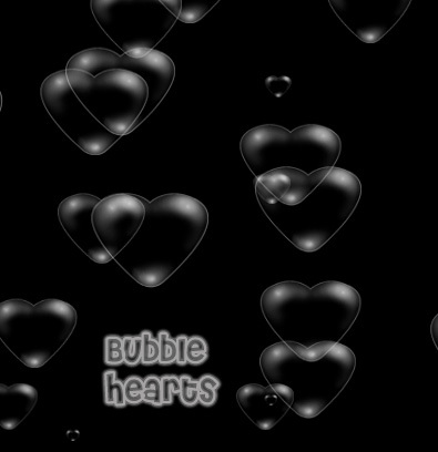 Bubble Heart Photoshop Brushes