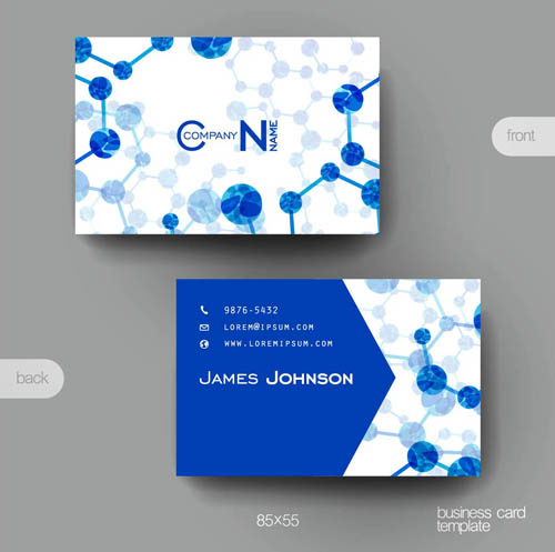 Business card and album cover design vector 01