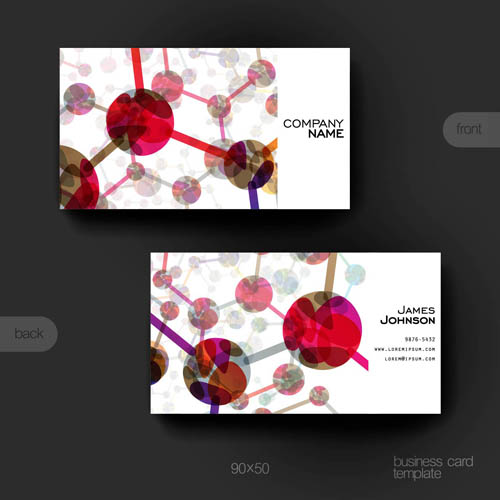 Business card and album cover design vector 05