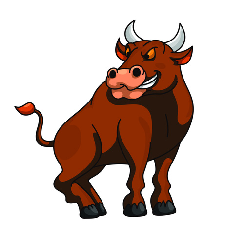 Cartoon cow design pattern vector