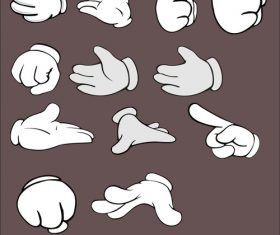 Cartoon hand decorative pattern vector