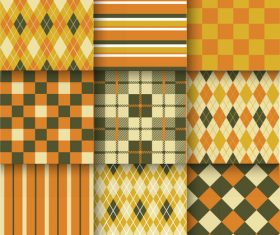 Checkered seamless pattern design vectors set 06