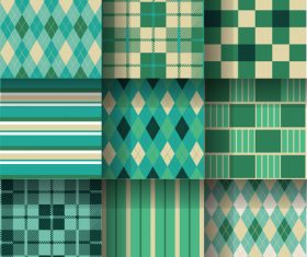 Checkered seamless pattern design vectors set 08