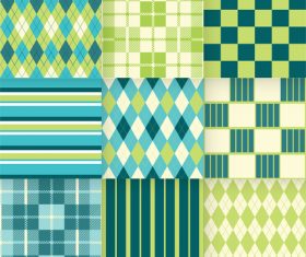 Checkered seamless pattern design vectors set 09