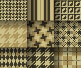 Checkered seamless pattern design vectors set 14