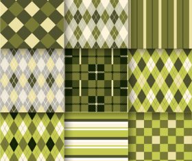 Checkered seamless pattern design vectors set 16