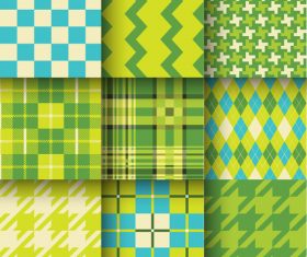 Checkered seamless pattern design vectors set 18