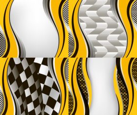 Checkered with abstract background vector 08