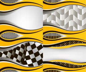 Checkered with abstract background vector 10