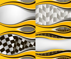 Checkered with abstract background vector 11