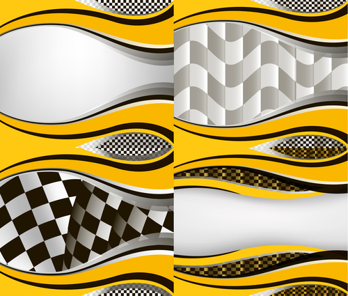 Checkered with abstract background vector 11