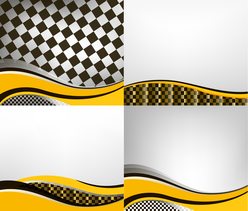 Checkered with abstract background vector 12