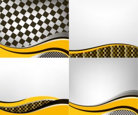 Checkered with abstract background vector 13
