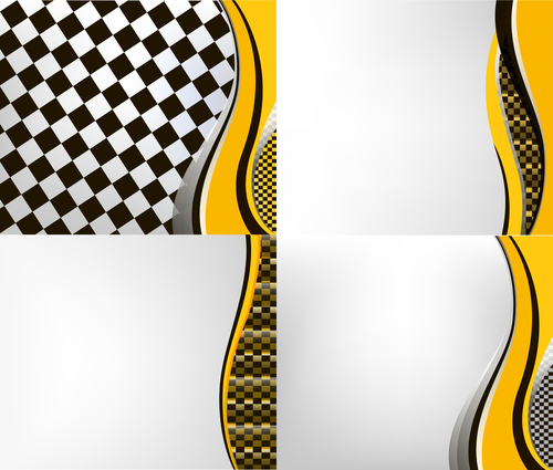 Checkered with abstract background vector 14