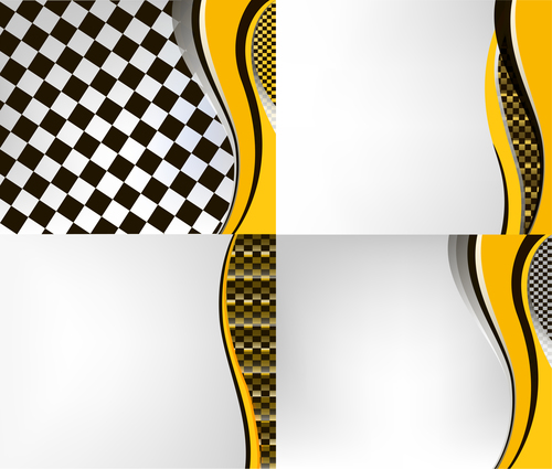 Checkered with abstract background vector 15