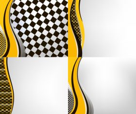 Checkered with abstract background vector 16