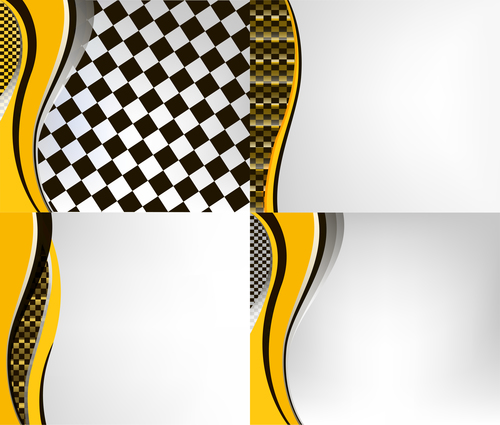 Checkered with abstract background vector 17