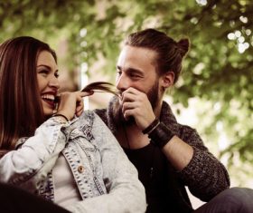 Cheerful Couple Stock Photo 07