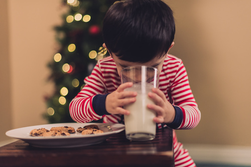 Child drink milk Stock Photo 03