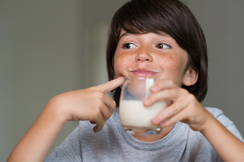 Child drink milk Stock Photo 10