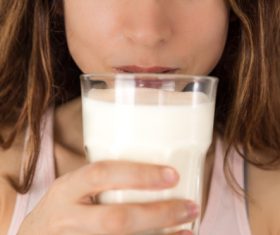 Child drink milk Stock Photo 11