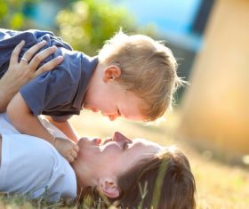 Child playing in the park Stock Photo 05