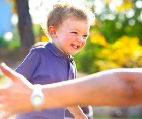Child playing in the park Stock Photo 09