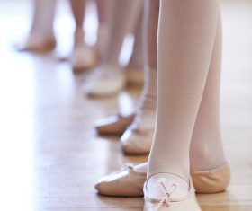 Children learning to dance ballet Stock Photo 02