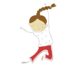 Childrens holiday simple and happy play vector