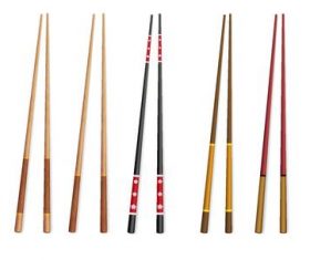 Chinese chopsticks vector illustration 03
