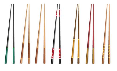 Chinese chopsticks vector illustration 03