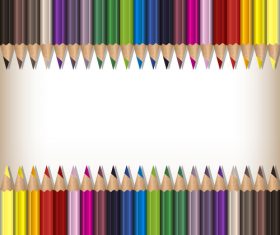 Colored pencils background vector material 06