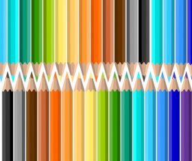 Colored pencils background vector material 10