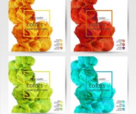 Colored water pattern vector