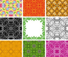Colorful floral decorative pattern vector
