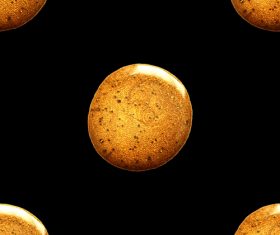Cookie seamless pattern vector