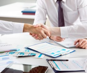 Cooperation successful handshake Stock Photo 01